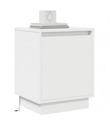 vidaXL Bedside Cabinet 2 pcs White 39 x 34.5 x 50 cm Engineered wood