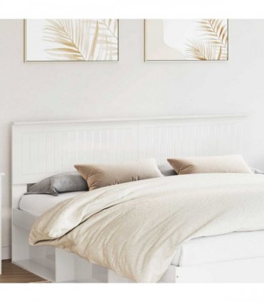 vidaXL Headboard Gloss White Engineered wood