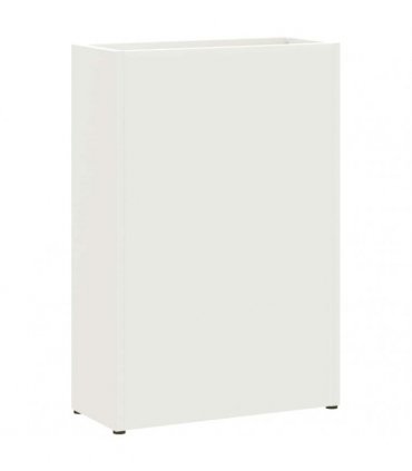 vidaXL Rain Umbrella Stand White 28 x 12 x 41 cm Steel