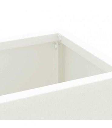 vidaXL Rain Umbrella Stand White 28 x 12 x 41 cm Steel