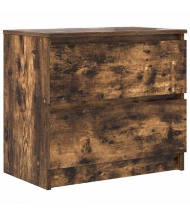 vidaXL TV Cabinet Smoked Oak 60x35x54 cm Engineered Wood