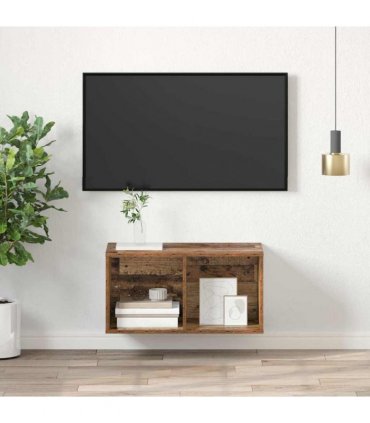 vidaXL TV Cabinet Set Old Wood 37 x 37 x 72 cm Engineered Wood