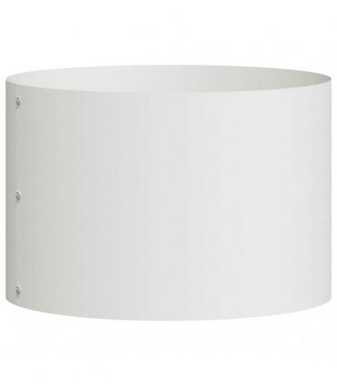vidaXL Planter Ring White 30 x 30 x 20 cm Cold-rolled Steel