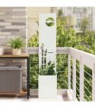 vidaXL Garden Privacy Screen White 32 x 32 x 150 cm Cold-rolled steel