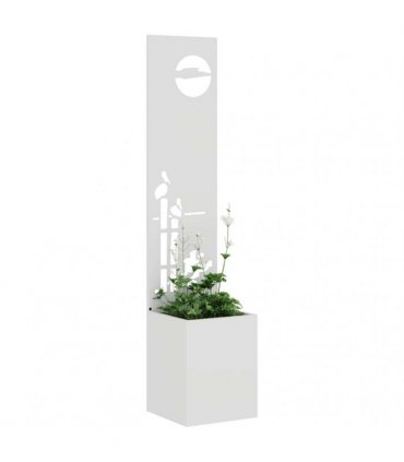 vidaXL Garden Privacy Screen White 32 x 32 x 150 cm Cold-rolled steel