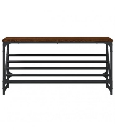 vidaXL Shoe Rack Brown Oak 90x30x45 cm Engineered Wood