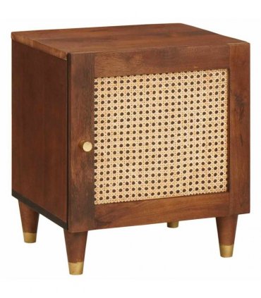 vidaXL Bedside Cabinet 2 pcs Brown 40 x 33.5 x 46 cm Solid Acacia wood