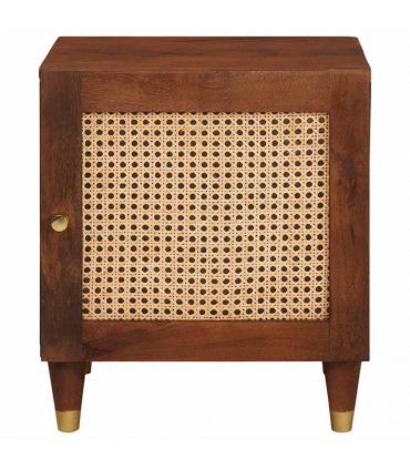 vidaXL Bedside Cabinet 2 pcs Brown 40 x 33.5 x 46 cm Solid Acacia wood