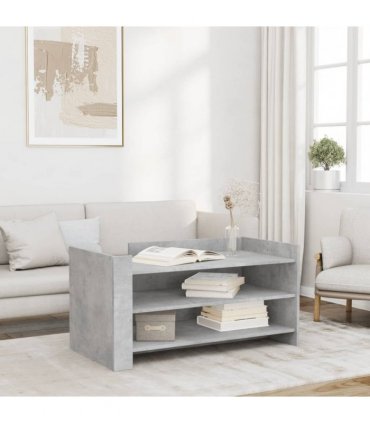vidaXL Coffee Table Concrete Grey 100x50x50 cm Engineered Wood
