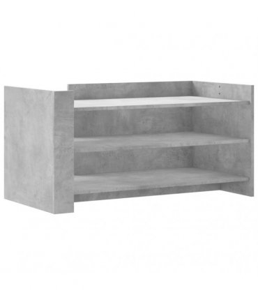 vidaXL Coffee Table Concrete Grey 100x50x50 cm Engineered Wood