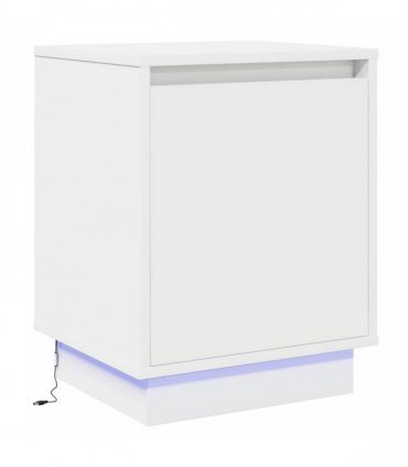 vidaXL Bedside Cabinet White 39 x 34.5 x 50 cm Engineered wood