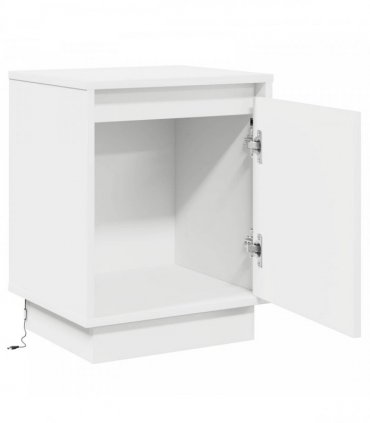 vidaXL Bedside Cabinet White 39 x 34.5 x 50 cm Engineered wood