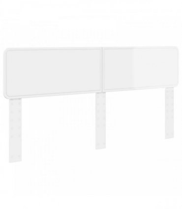 vidaXL Headboard Gloss White Engineered wood