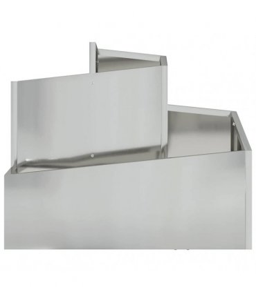 vidaXL Garden Planter Silver 60 x 60 x 50 cm Galvanised Steel