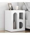 vidaXL Bedside Table ELST 2 pcs White 40 x 35 x 50 cm Engineered Wood