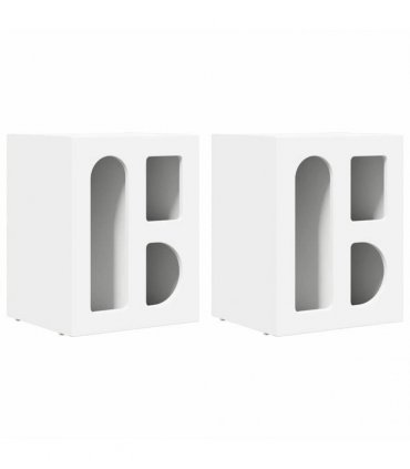 vidaXL Bedside Table ELST 2 pcs White 40 x 35 x 50 cm Engineered Wood