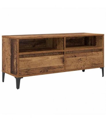 vidaXL TV Cabinet with Drawer Old Wood 100 x 34.5 x 44.5 cm