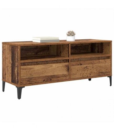 vidaXL TV Cabinet with Drawer Old Wood 100 x 34.5 x 44.5 cm