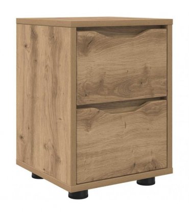 vidaXL Bedside Table Artisan Oak 30.5 x 30 x 43 cm Engineered Wood