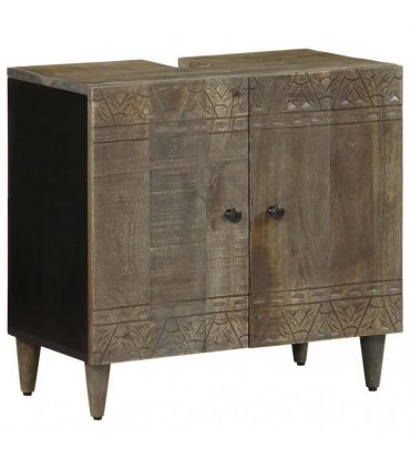 vidaXL Bathroom Sink Cabinet 62x33x58 cm Solid Wood Mango