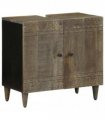 vidaXL Bathroom Sink Cabinet 62x33x58 cm Solid Wood Mango