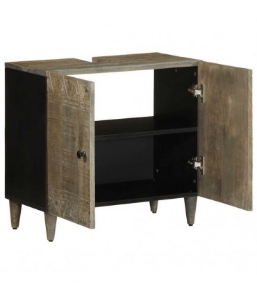 vidaXL Bathroom Sink Cabinet 62x33x58 cm Solid Wood Mango