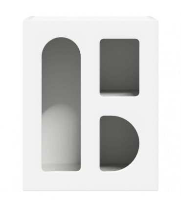 vidaXL Bedside Table ELST White 40 x 35 x 50 cm Engineered Wood