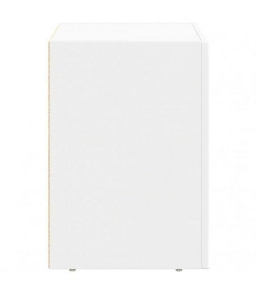 vidaXL Bedside Table ELST White 40 x 35 x 50 cm Engineered Wood