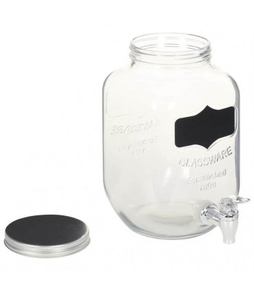 vidaXL Beverage Dispensers 2 pcs with Stand 2 x 4  L Glass