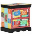 vidaXL Bedside Cabinet Multicolour 40 x 35 x 45 cm Solid Mango Wood