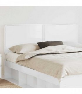 vidaXL Headboard Gloss White Engineered wood