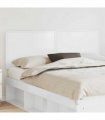 vidaXL Headboard Gloss White Engineered wood