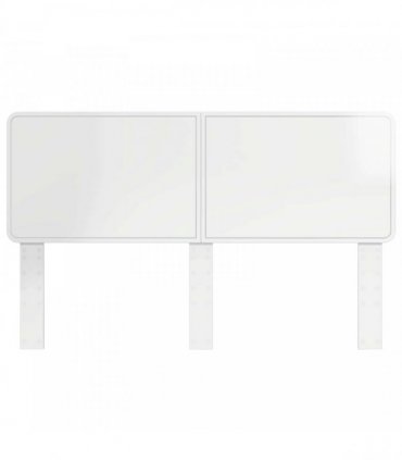 vidaXL Headboard Gloss White Engineered wood