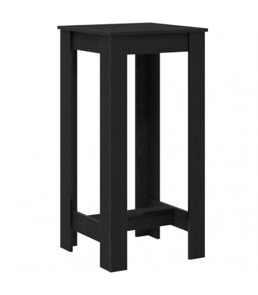 vidaXL Bar Table Black Oak 51 x 50 x 103.5 cm Engineered Wood