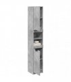 vidaXL Bathroom Cabinet Concrete Grey 32x34x188.5 cm Engineered Wood
