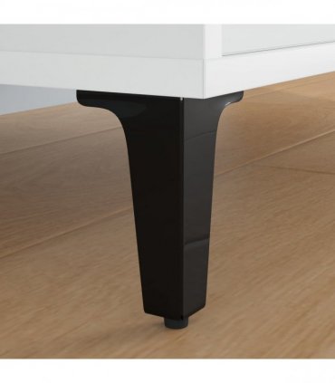 vidaXL Furniture Feet 12 pcs Black 54.1 x 54.1 x 100 mm Iron