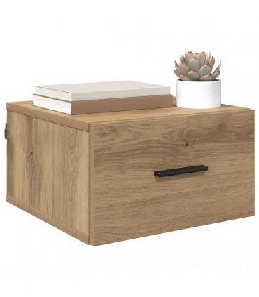vidaXL Bedside Cabinet Artisan oak 35 x 35 x 20 cm Engineered wood