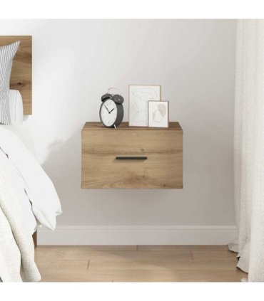 vidaXL Bedside Cabinet Artisan oak 35 x 35 x 20 cm Engineered wood