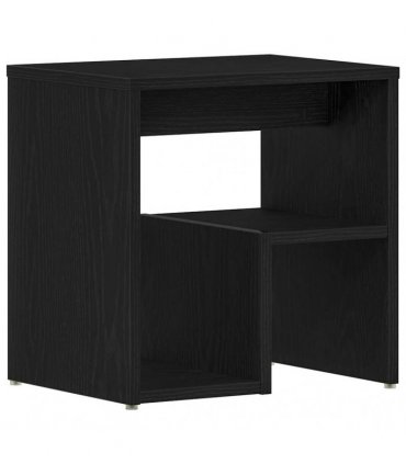 vidaXL Bedside Cabinet Black oak 40 x 30 x 40 cm Engineered wood