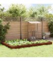 vidaXL Snail Fences 16 pcs Rusty Weathering Steel