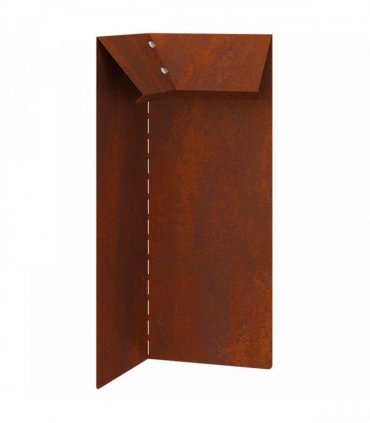 vidaXL Snail Fences 16 pcs Rusty Weathering Steel