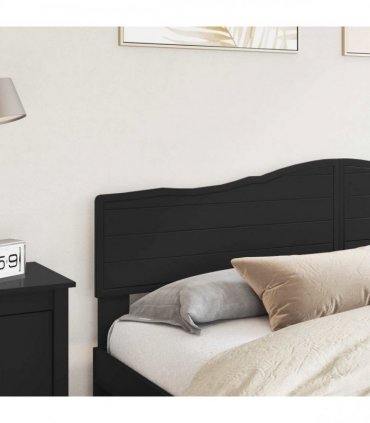 vidaXL Headboard Black Oak Engineered wood