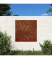 vidaXL Garden Wall Decoration 55x55 cm Corten Steel Sun Design