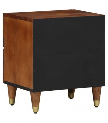 vidaXL Bedside Cabinet Honey Brown 40 x 33 x 46 cm Solid Mango Wood