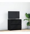 vidaXL TV Cabinet Black 60x35x54 cm Engineered Wood