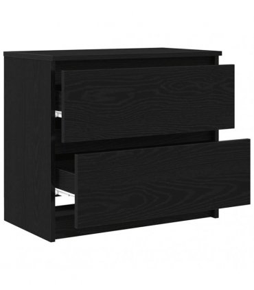 vidaXL TV Cabinet Black 60x35x54 cm Engineered Wood