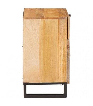 vidaXL Bedside Cabinet Natural 50 x 33 x 60 cm Solid Mango Wood