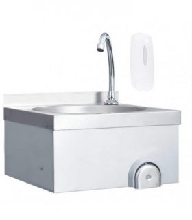 vidaXL Hand Wash Sink with Faucet and Soap Dispenser Stainless Steel