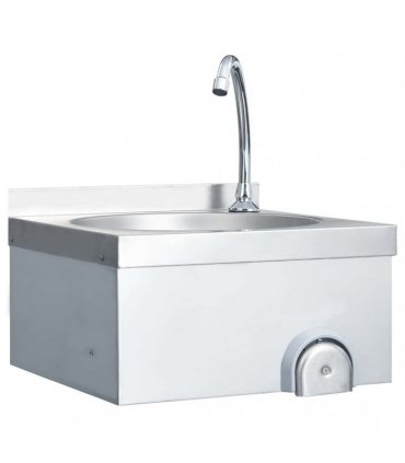 vidaXL Hand Wash Sink with Faucet and Soap Dispenser Stainless Steel