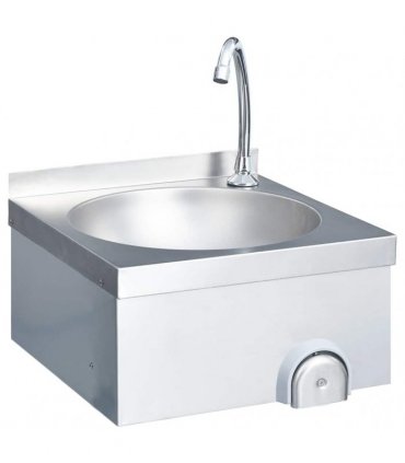 vidaXL Hand Wash Sink with Faucet and Soap Dispenser Stainless Steel